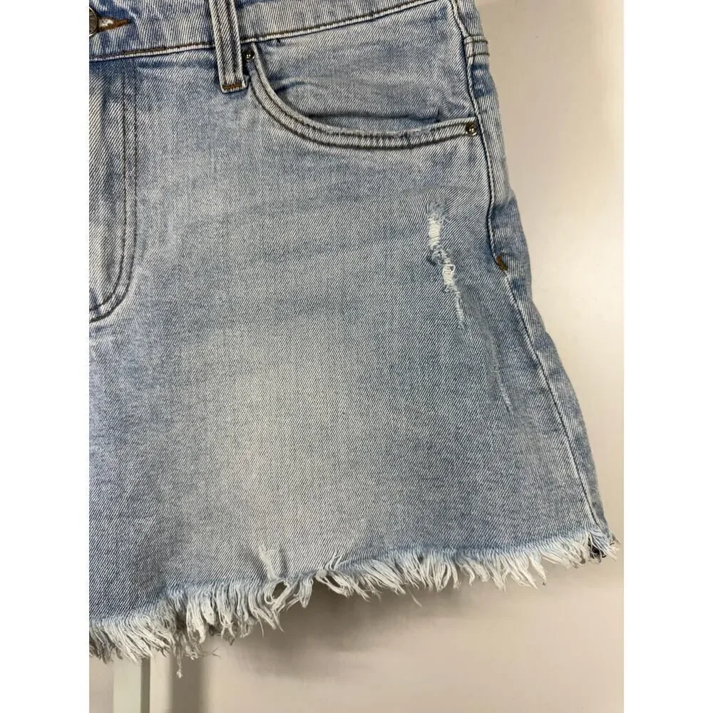 KUT FROM THE KLOTH Women's Jane High Rise Denim/Jean Long Short Blue Size 4